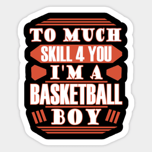 Basketball Boys Men's Basket Offspring Basket Sticker